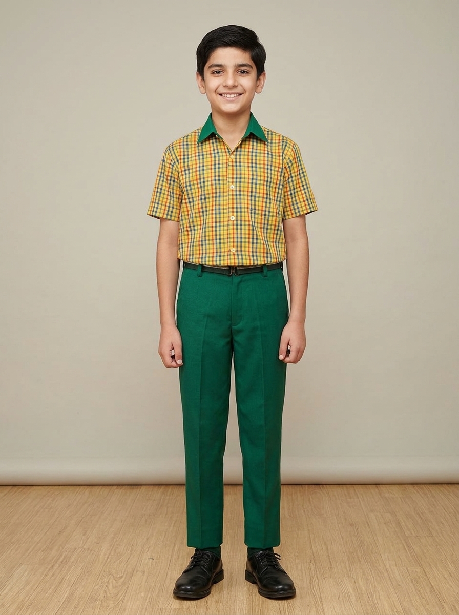 Octave Madras Check & Emerald Formal Uniform